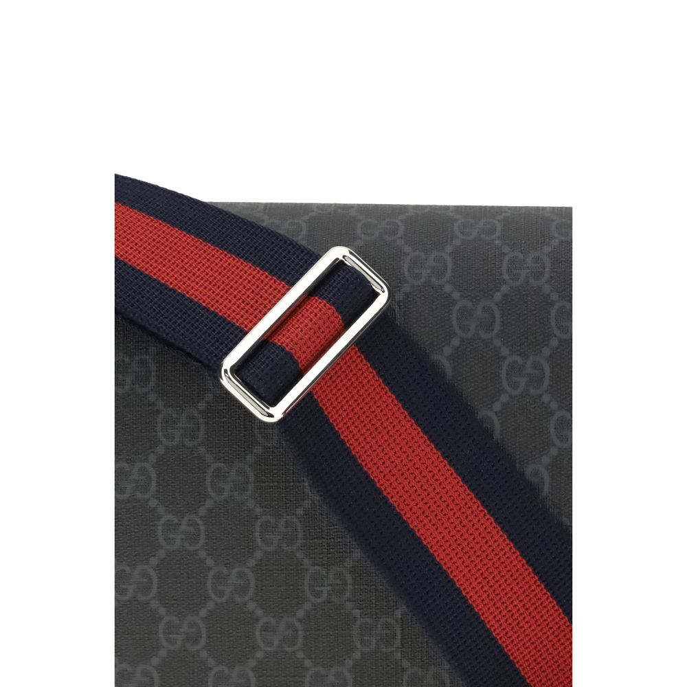 Black Fabric Shoulder Bag