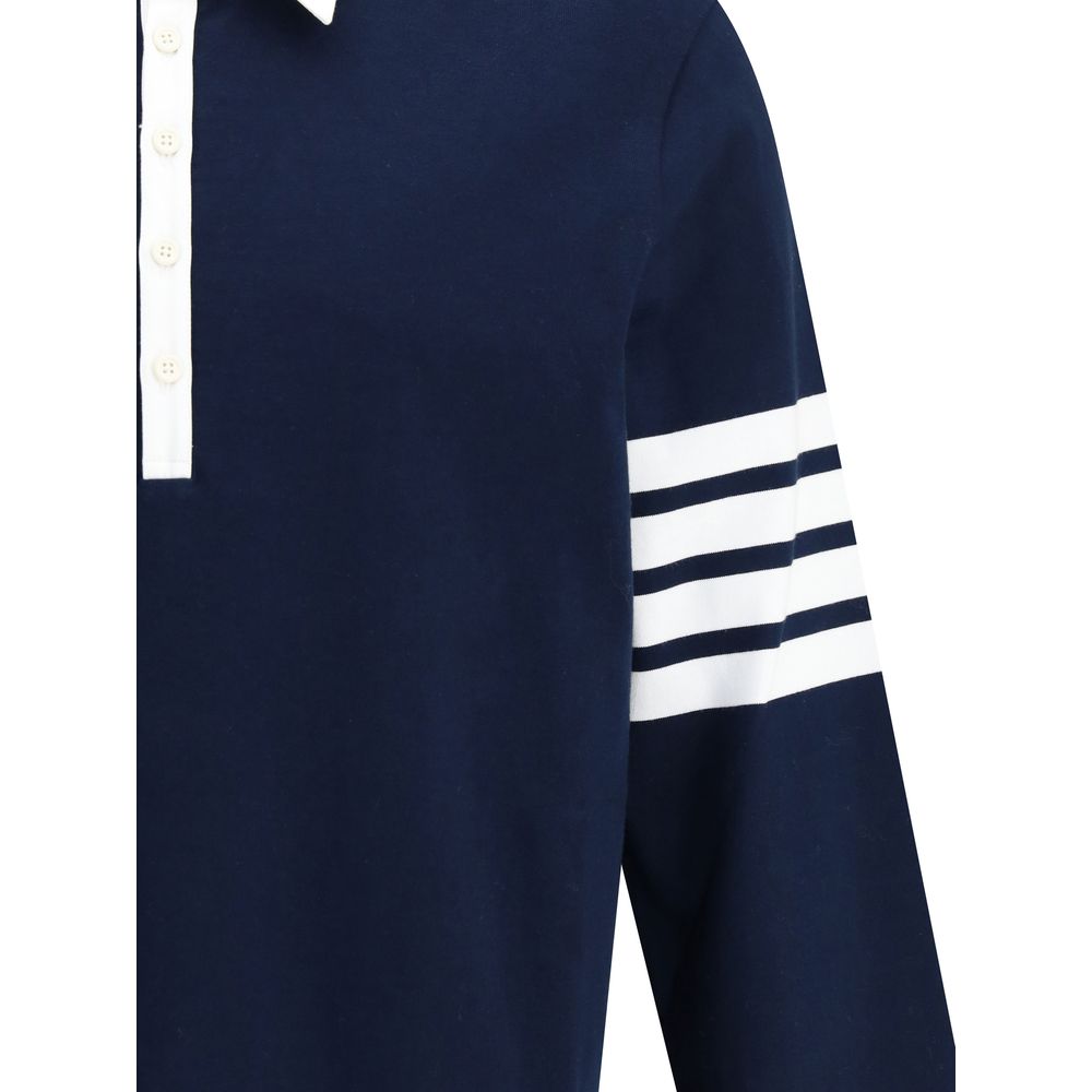 Blue Cotton Polo Shirt