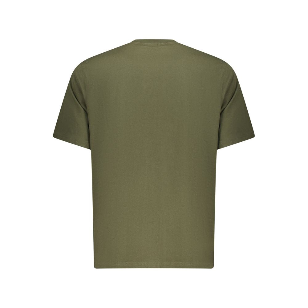 Green Cotton Men T-Shirt