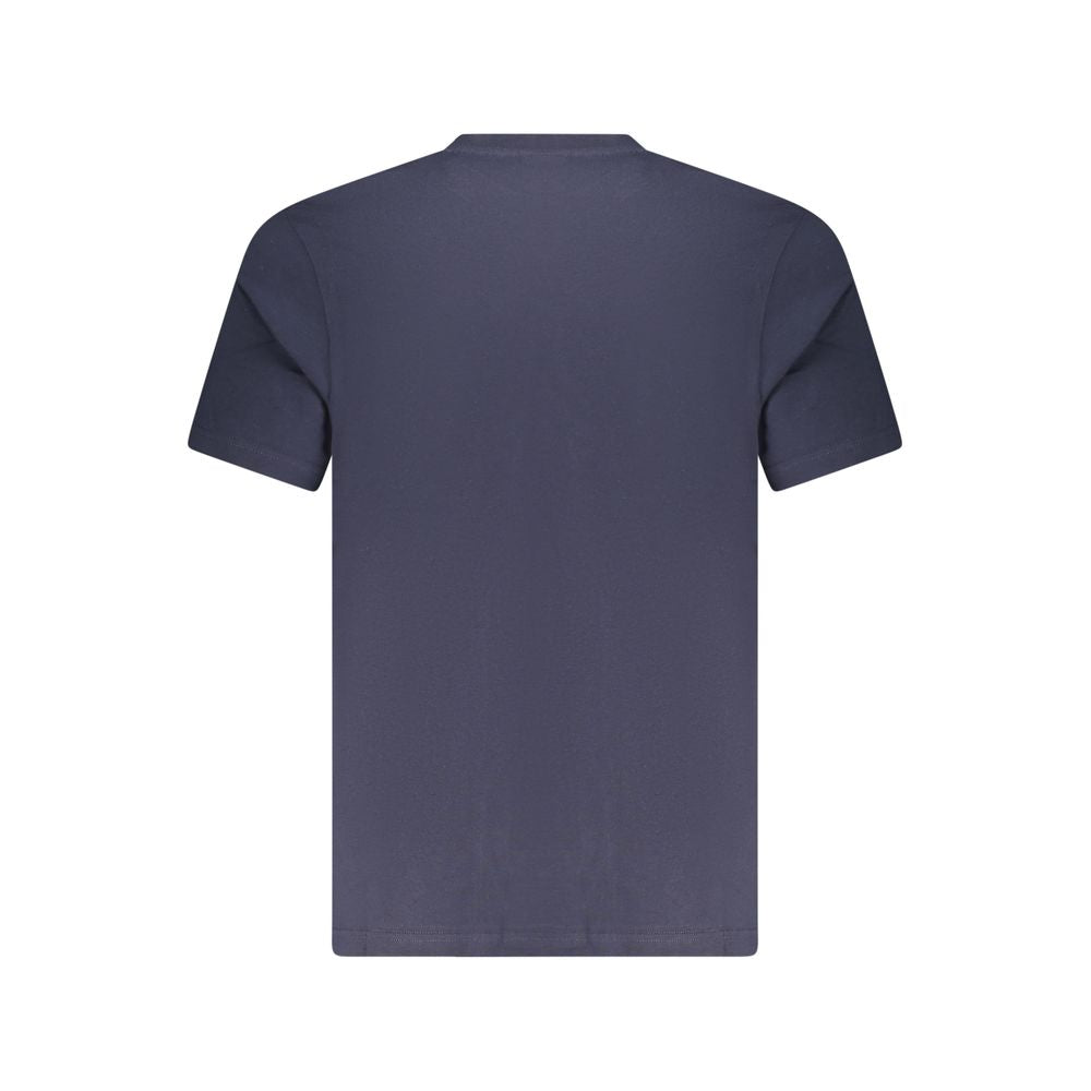 Blue Cotton Men T-Shirt