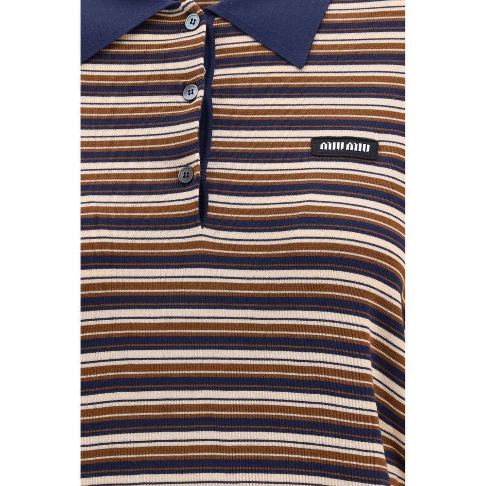 Brown Fleece Wool Polo Shirt