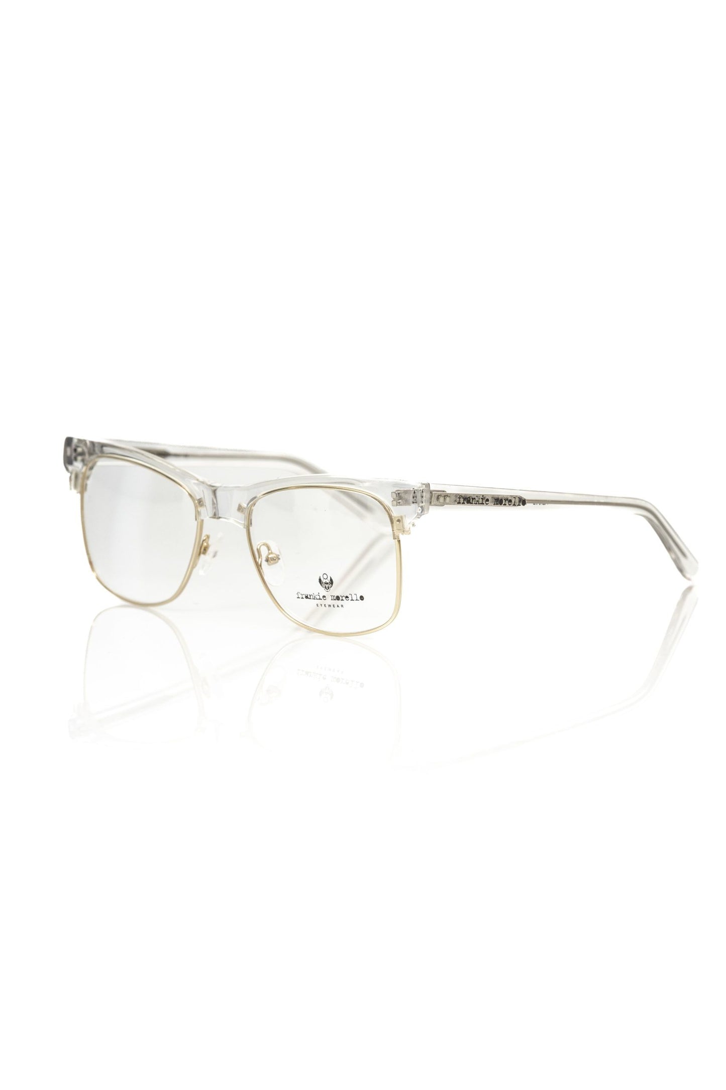 Gold Metallic Unisex Eyeglass Frame