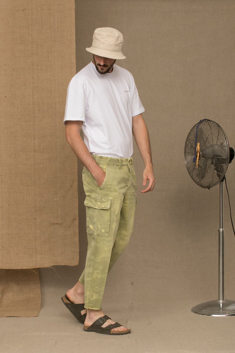 Green Cotton Men's Jeans