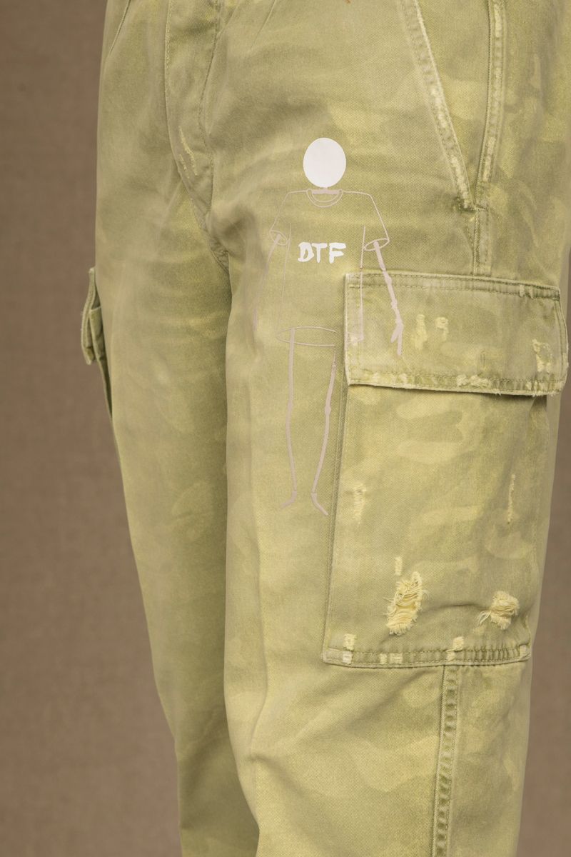 Green Cotton Men's Jeans