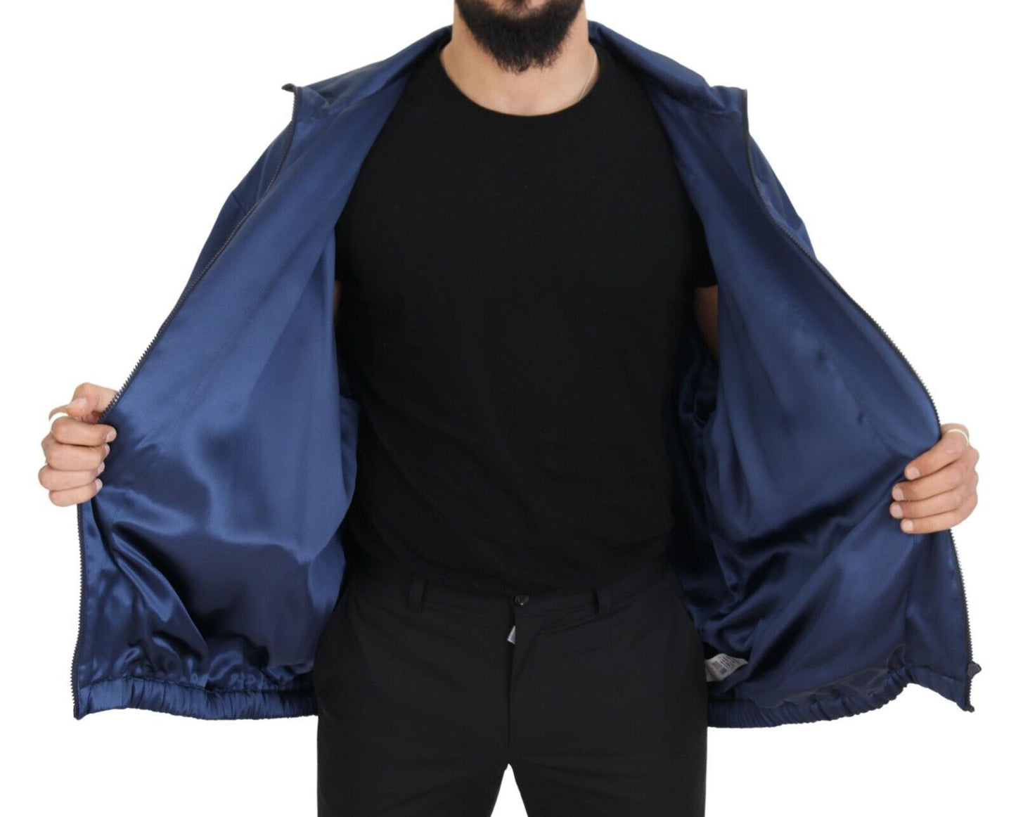 Blue Heraldic Patch Full Zip KHALED Jacket