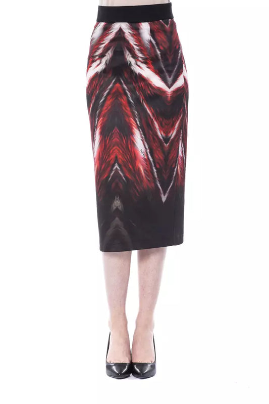Multicolor Polyester Women's Skirt