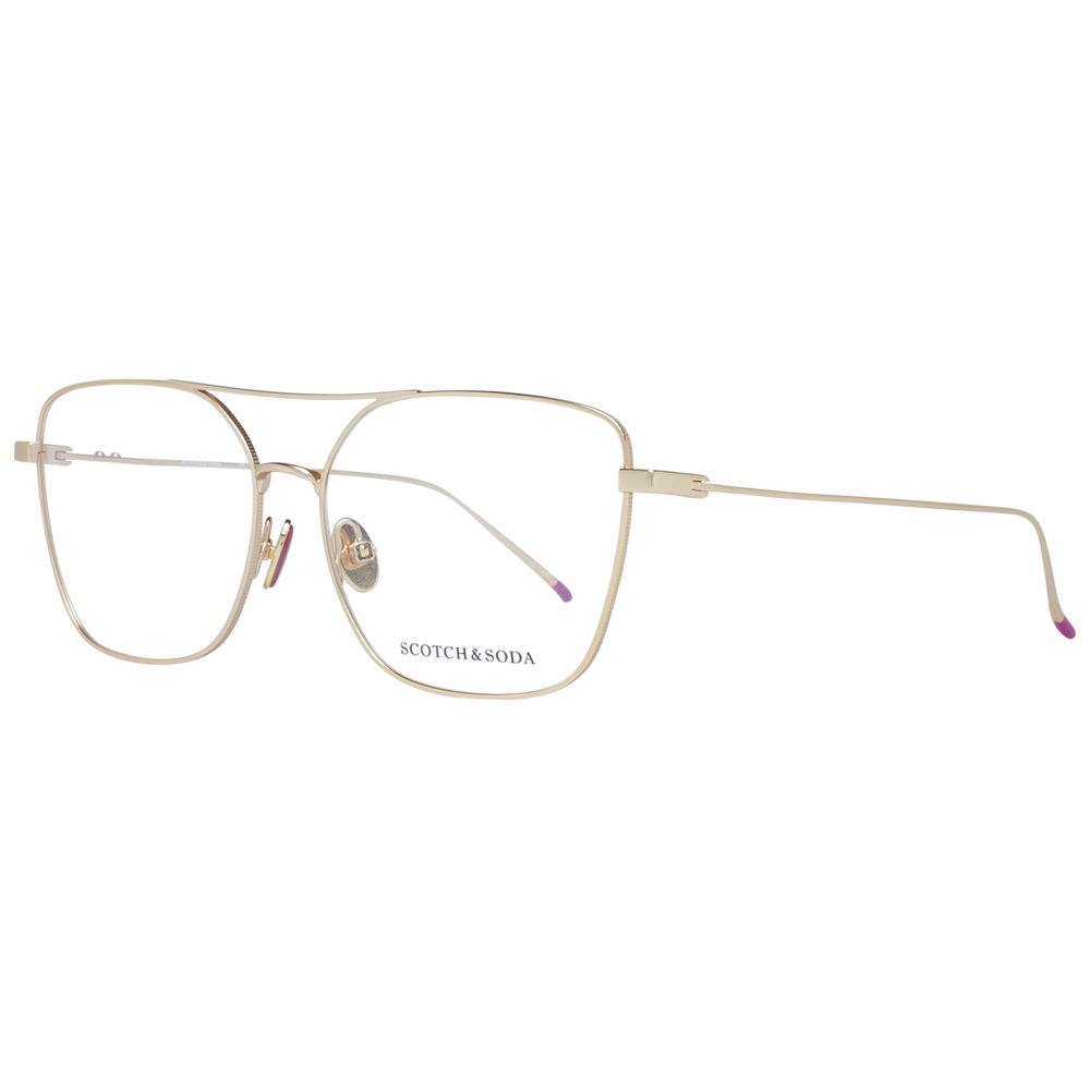Gold Women Glasses Frame