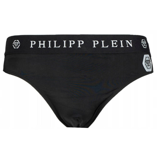 Black Polyamide Men Swim Brief