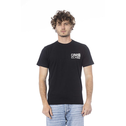 "Black Cotton Men T-Shirt"