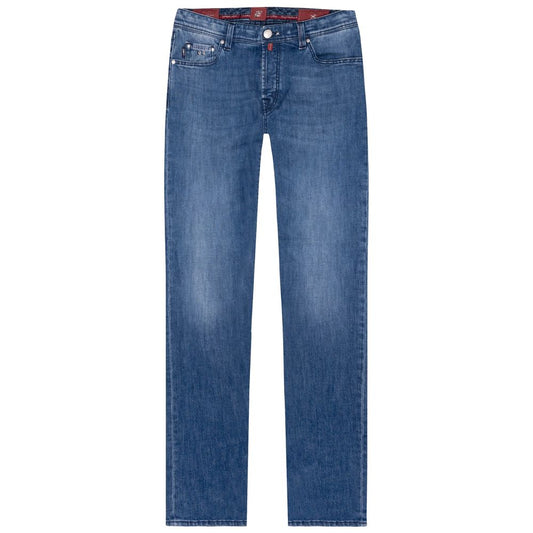 Blue Cotton Mens Jeans