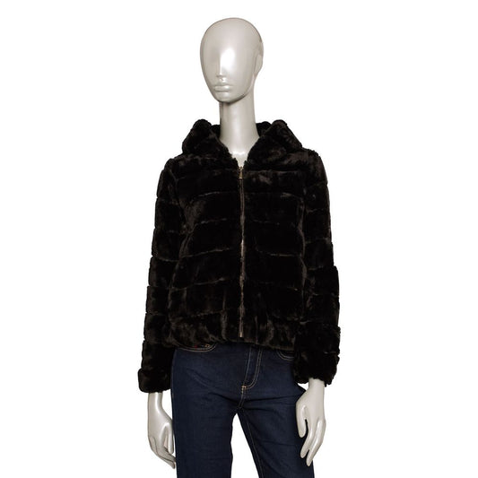 Black Polyester Women's Jacket