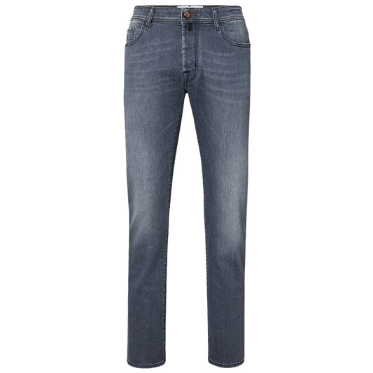 Gray Cotton Men Jeans