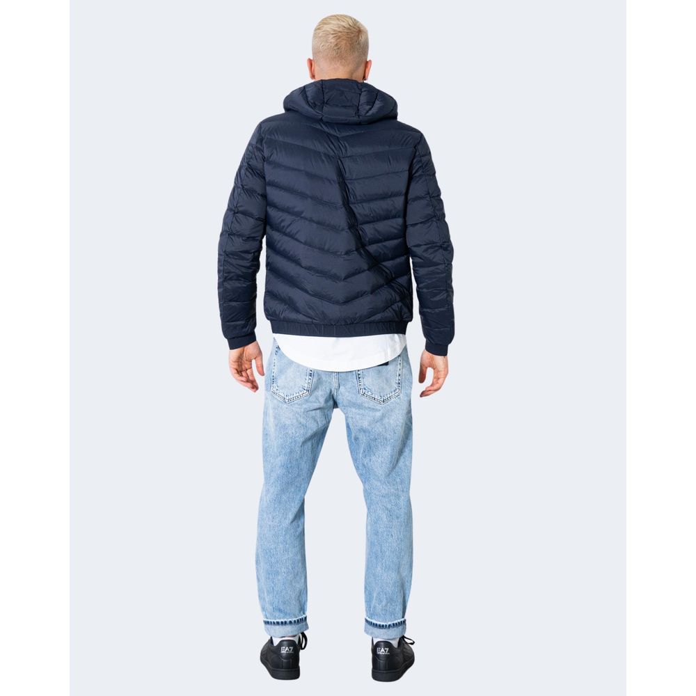 Blue Polyester Jackets & Coat