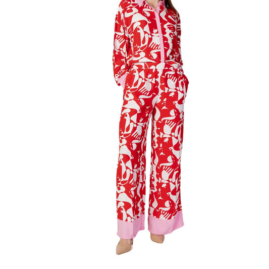 Red Viscose Pant