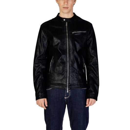 Black Cotton Jackets & Coat