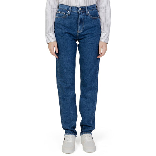 Blue Cotton Slim Fit Jean