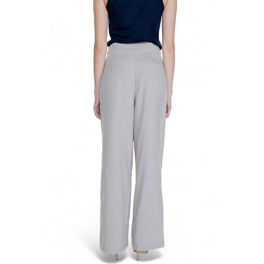 Beige Polyester Pant