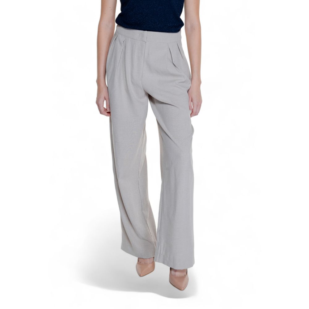 Beige Polyester Pant