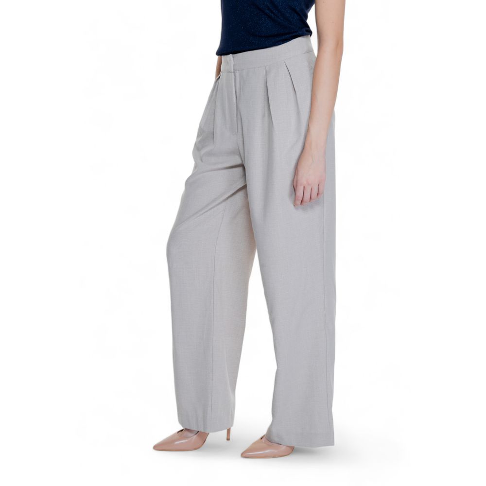 Beige Polyester Pant
