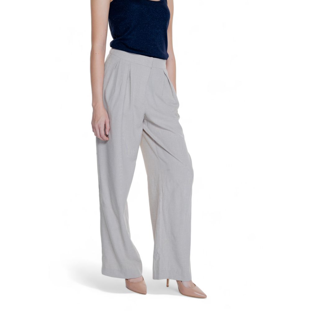 Beige Polyester Pant