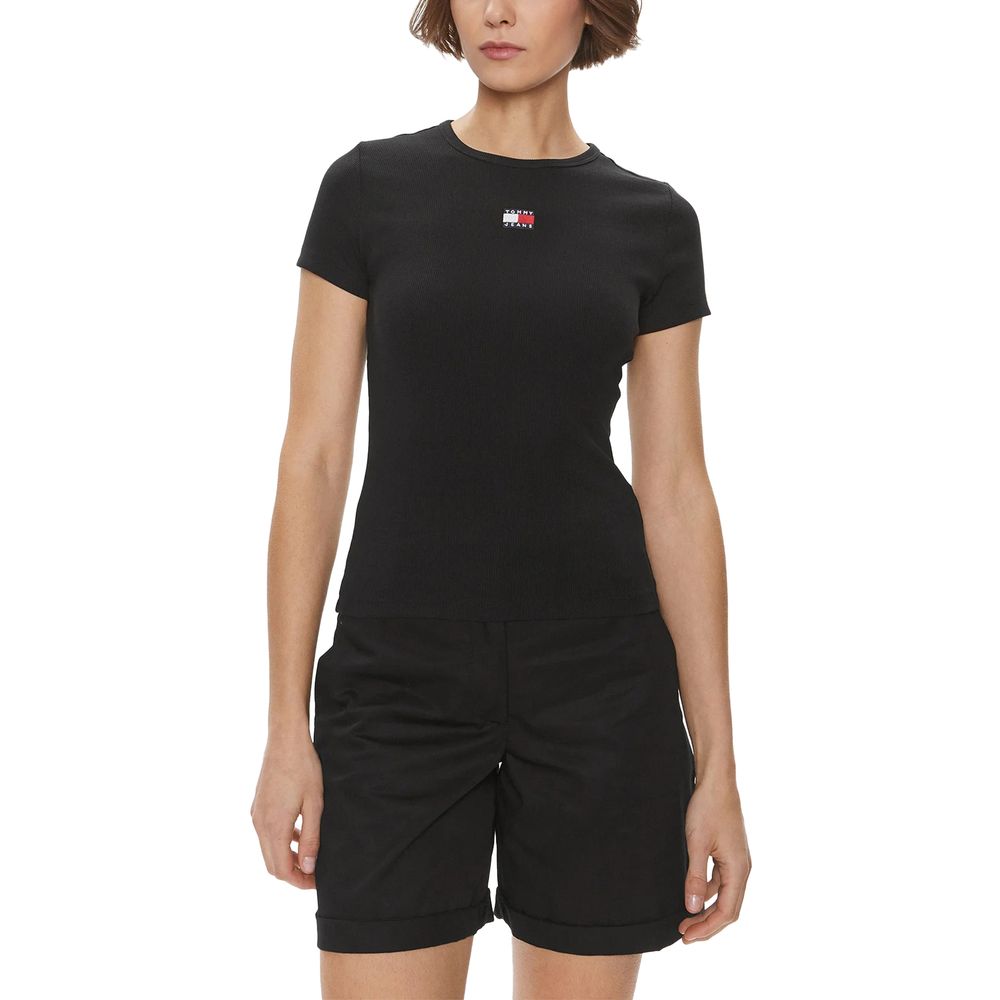 Black Cotton T-Shirt