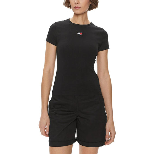Black Cotton T-Shirt