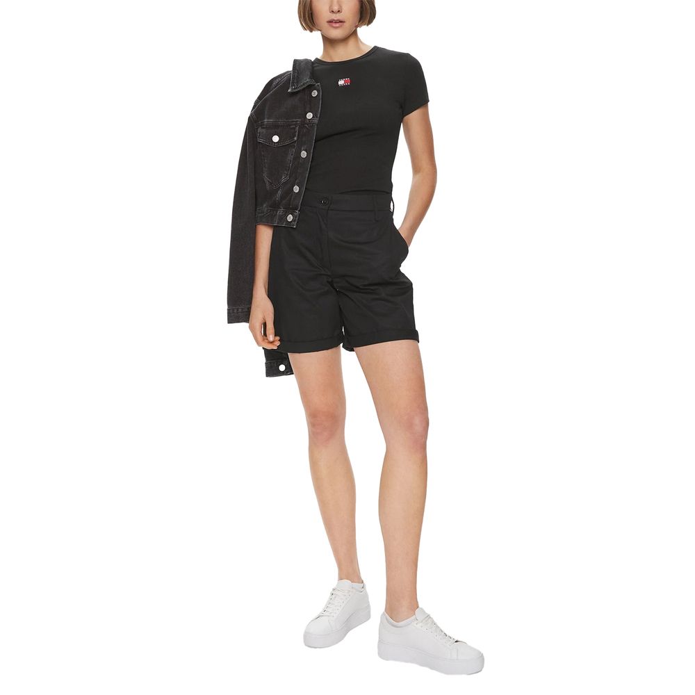 Black Cotton T-Shirt