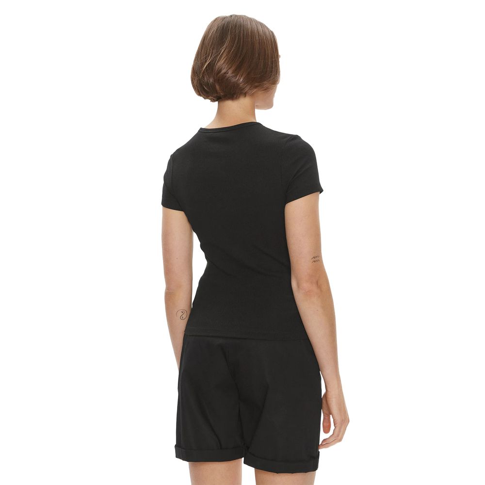 Black Cotton T-Shirt