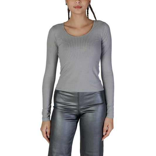 Silver Recycled Polyester Long Sleeve