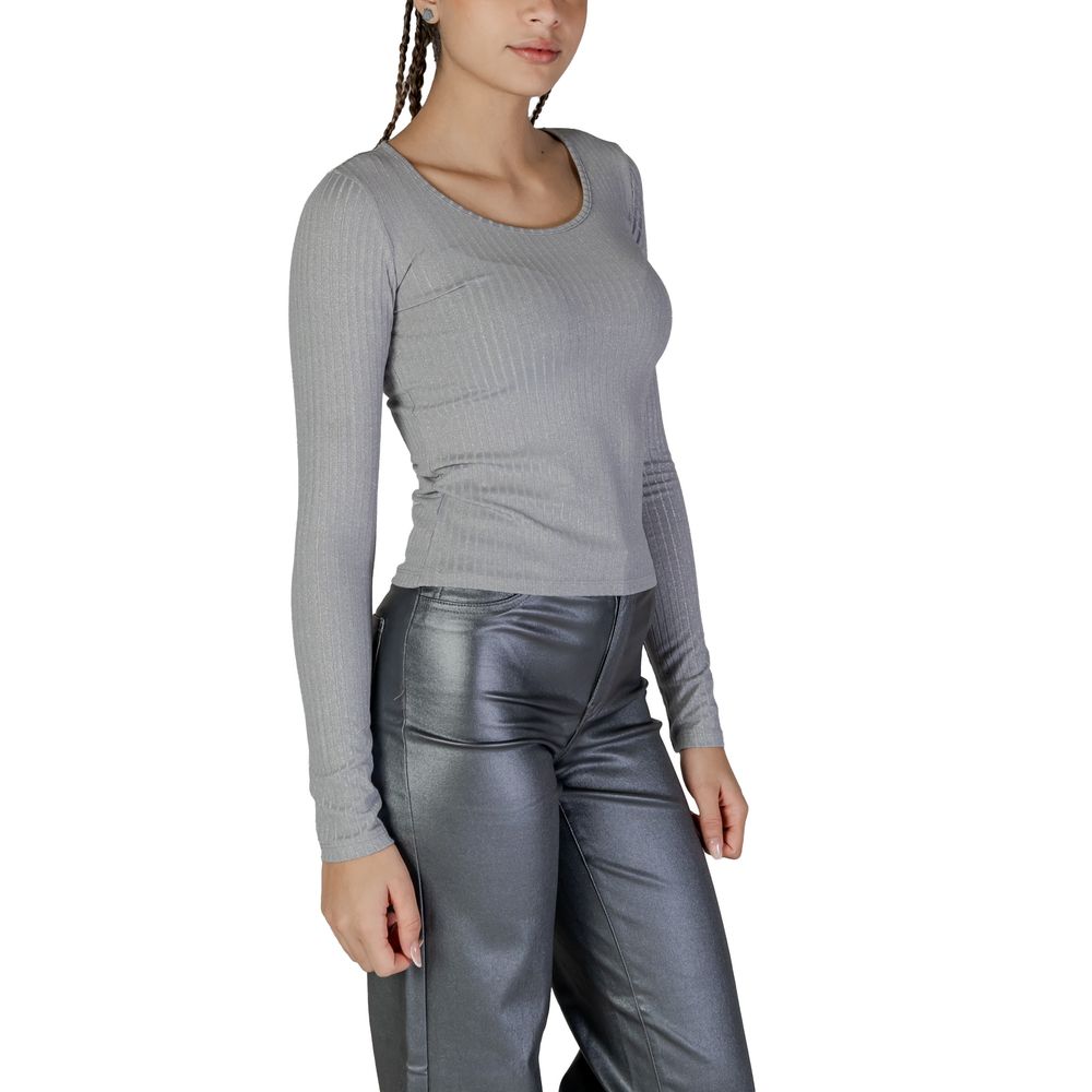Silver Recycled Polyester Long Sleeve