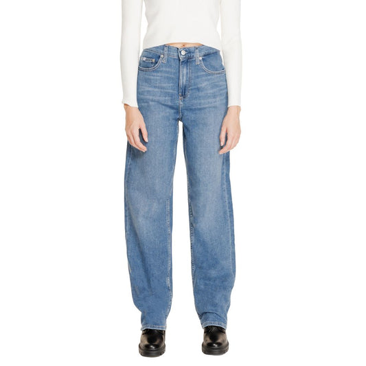 Blue Cotton Relaxed Fit Jean