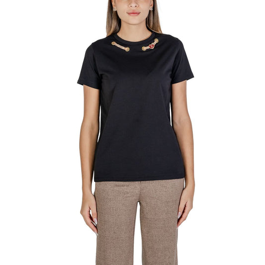 Black Cotton T-Shirt