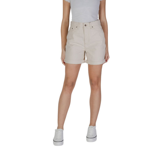 Beige Cotton Shorts