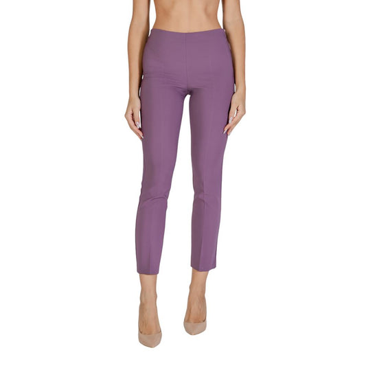 Purple Polyester Pant