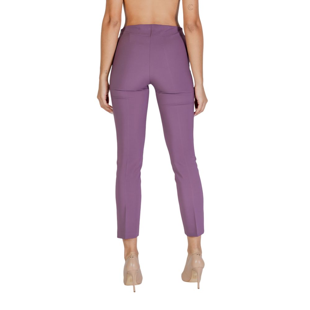 Purple Polyester Pant
