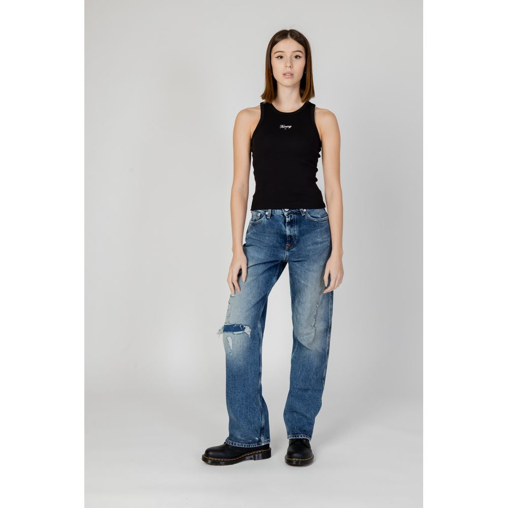 Blue Recycled Cotton Mom Jean