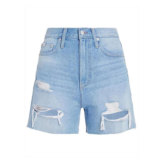 Light Blue Cotton Short