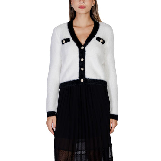 White Polyamide Cardigan