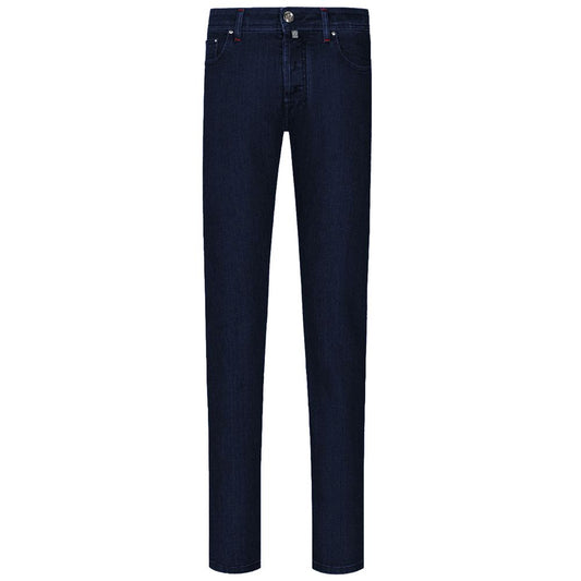 Blue Cotton Men Regular Fit Jean