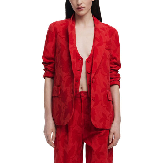 Red Cotton Suits & Blazer