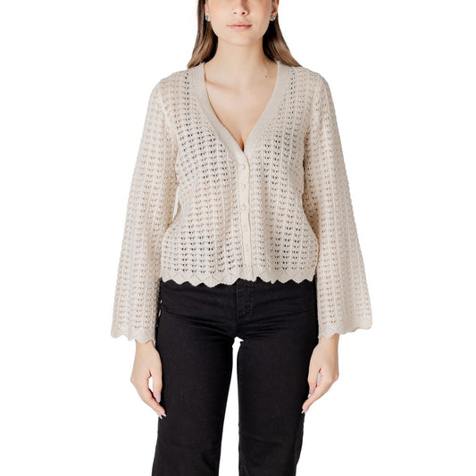 Beige Cotton Cardigan