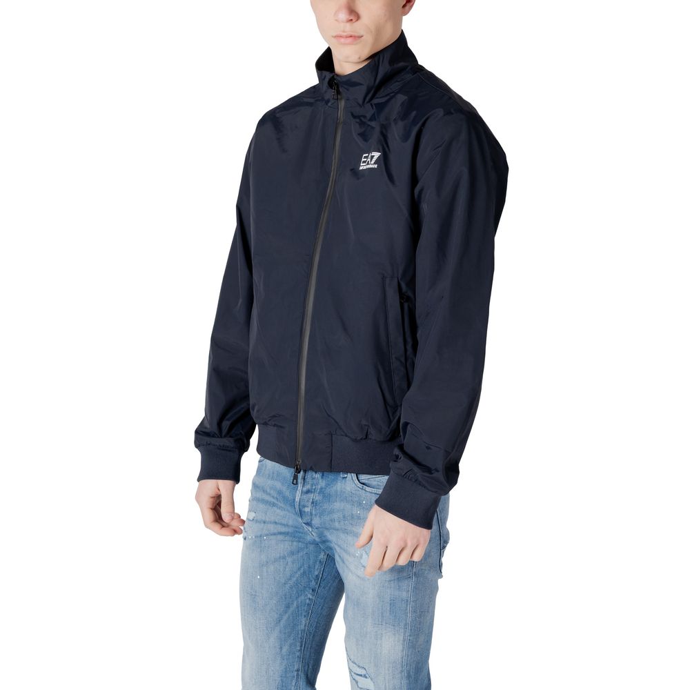 Blue Polyamide Jackets & Coat