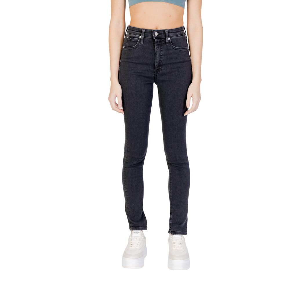 Black Cotton Skinny Jean
