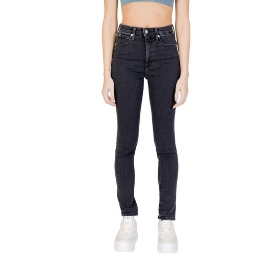 Black Cotton Skinny Jean