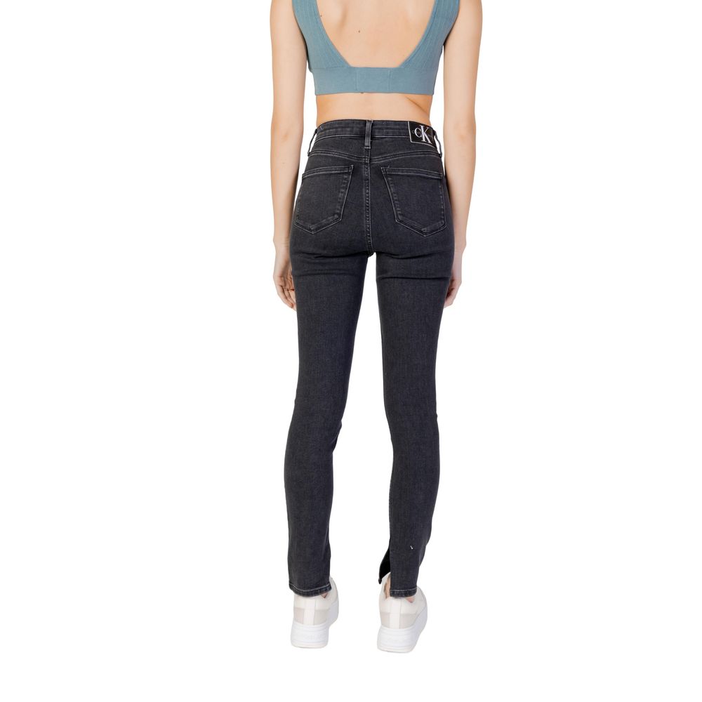 Black Cotton Skinny Jean