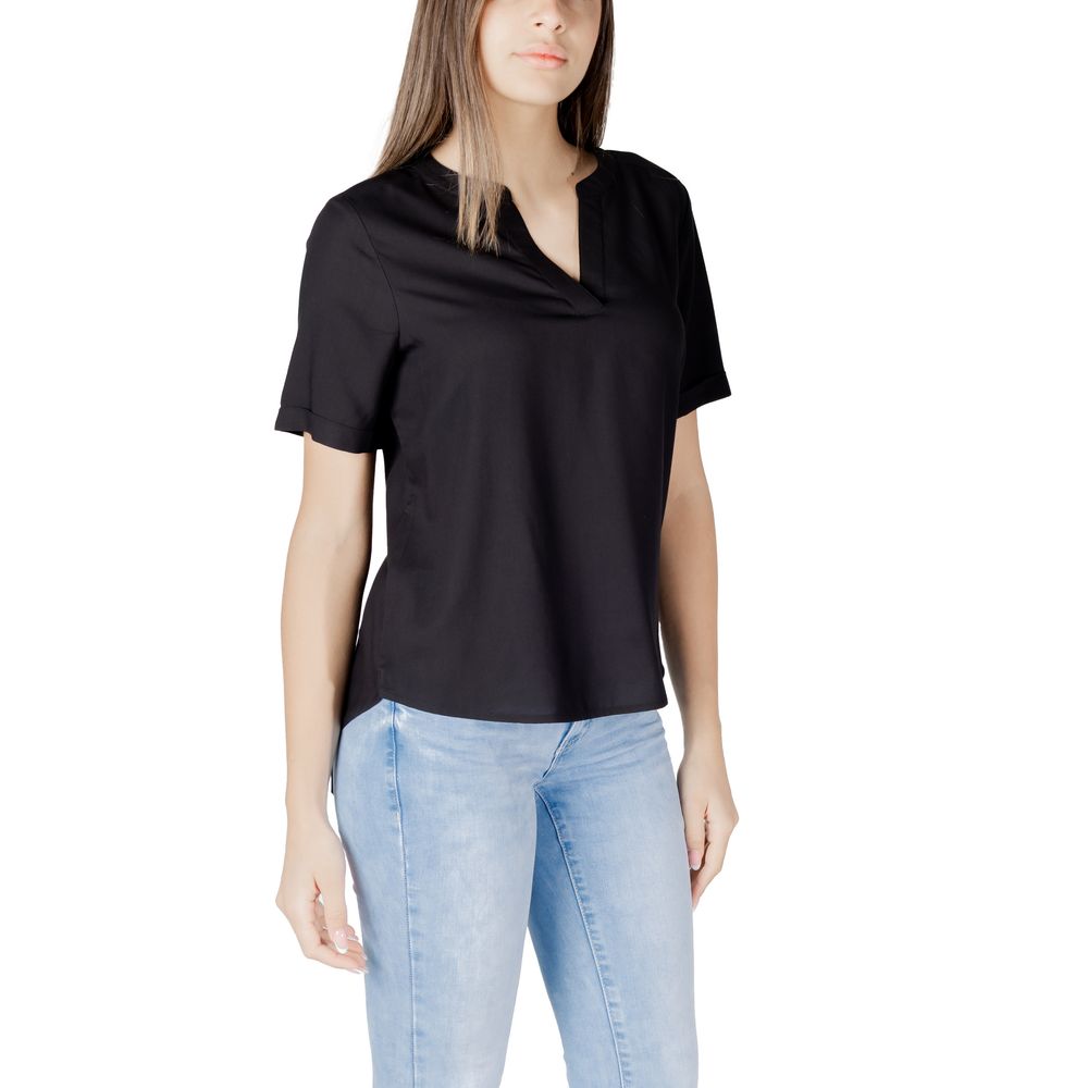 Black Viscose Blouse