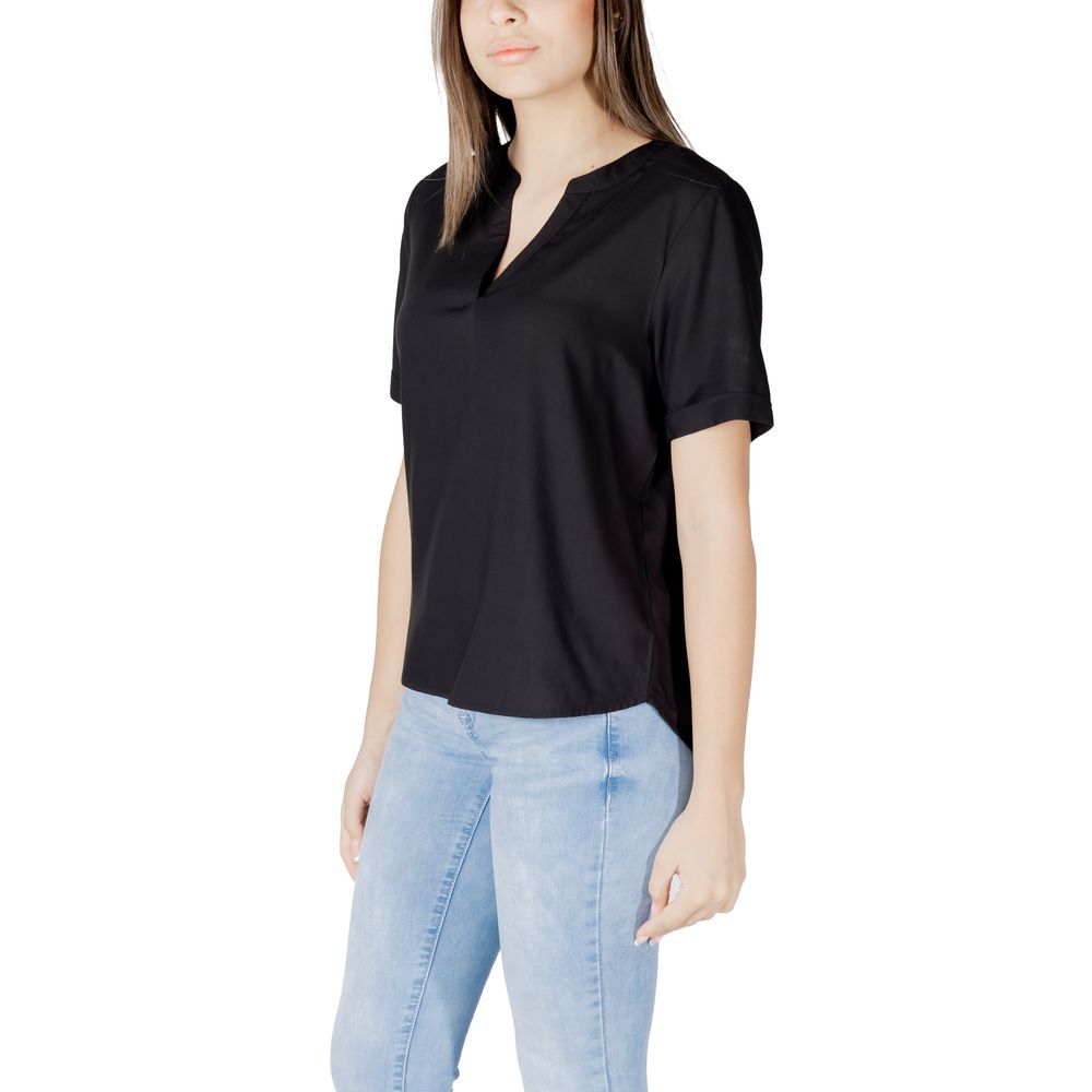 Black Viscose Blouse