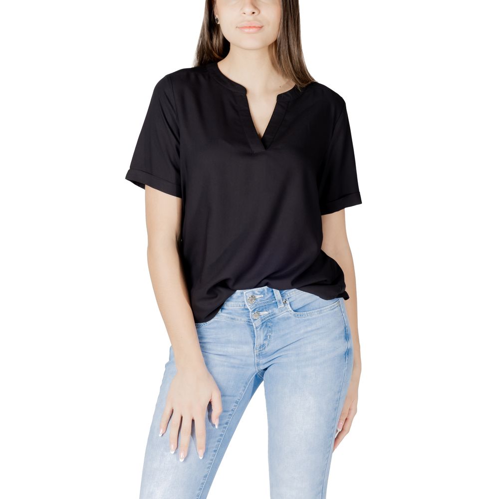 Black Viscose Blouse