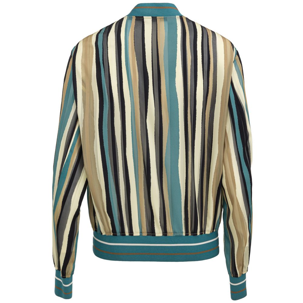 Multicolor Viscose Jackets & Coat