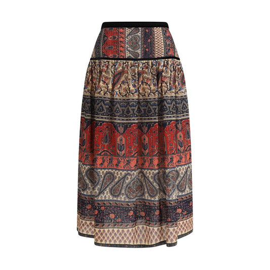 Voyage Imaginaire midi Skirt